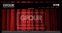 Desktop Screenshot of gfourproductions.com