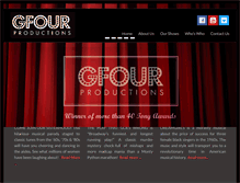 Tablet Screenshot of gfourproductions.com